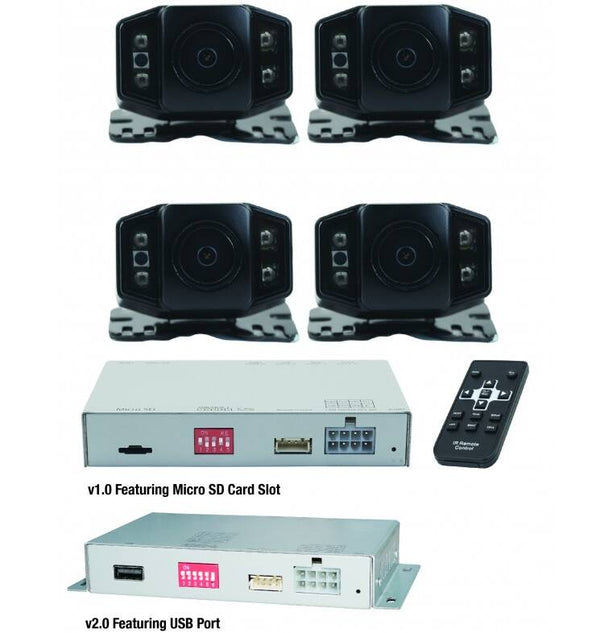 Echomaster TerrainView Universal Underbody 4-Camera Kit with DVR • EMUBCAMKIT