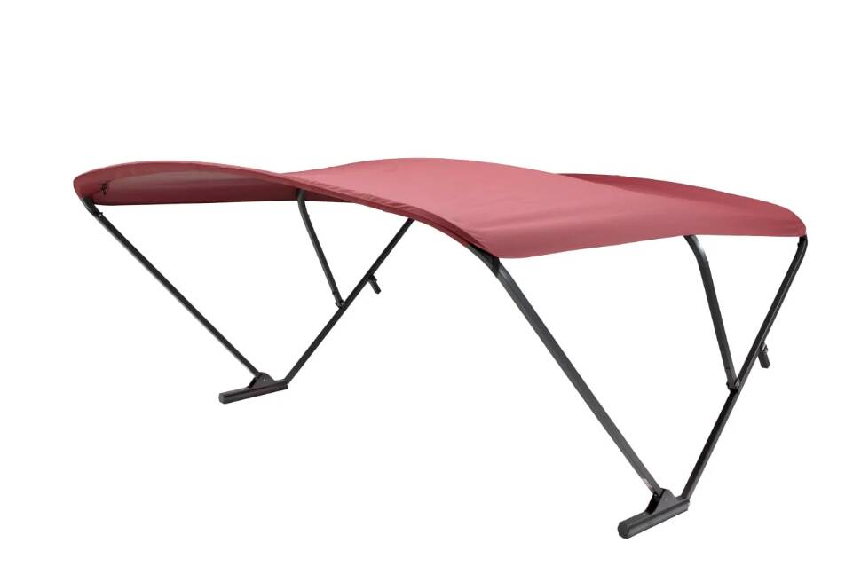 SureShade Power Bimini Top - Black Anodized Frame, Burgundy Fabric • 2020000306