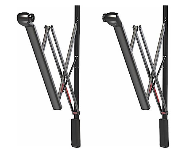 Carefree Eclipse Aluminum Black Electric Box Patio Awning Arm Set • VXJE50HW