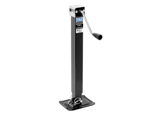 Pro Series Square Trailer Jack, No Mount, 8,000 lbs. Support Capacity, Sidewind, Weld-On, 15 Inch Travel • 1400850383