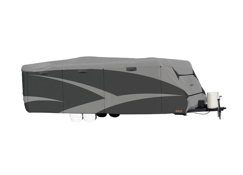 ADCO SFS AquaShed Designer Travel Trailer Cover (Gray, Up to 28'6") • 52244
