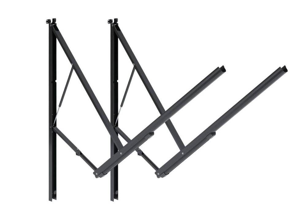 Dometic 9200 Power Awning Arm Hardware Kit - Basement - Black • 8962001.400UL