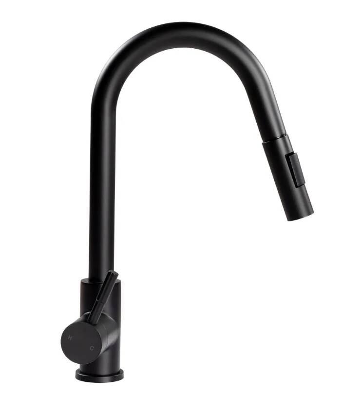 Lippert Flow Max Bullet Pull-Down Kitchen RV Faucet - Black Matte • 2021090600