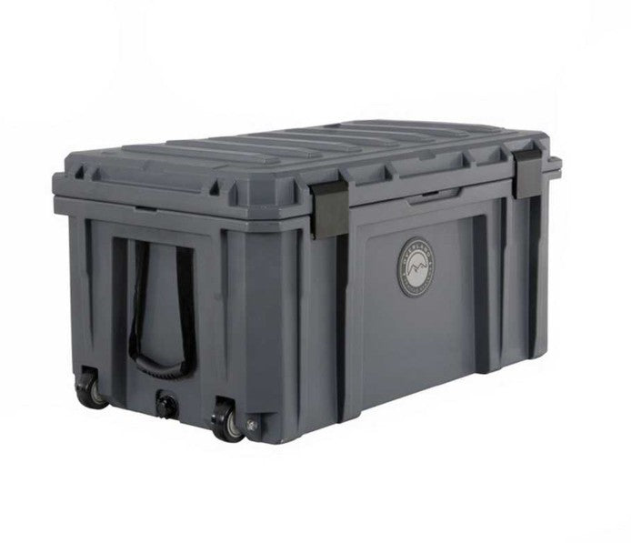 Overland Vehicle Systems D.B.S. - Dark Grey 169 QT Dry Box with Wheels, Drain, and Bottle Opener • 40100031