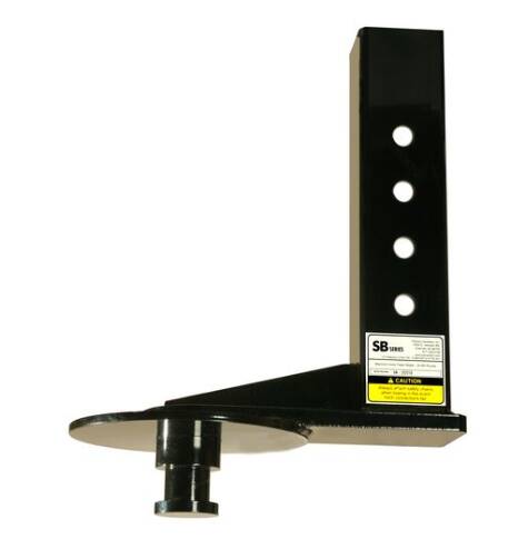 PopUp 9" Offset Gooseneck Adapter to King Pin, 4-1/2" Square Tube • SB6