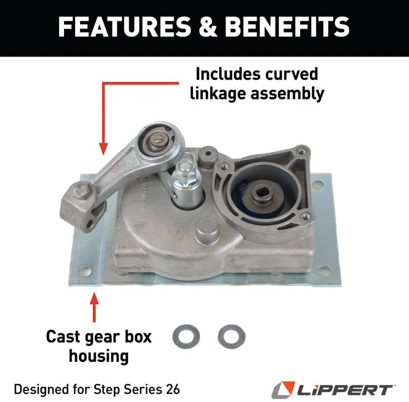 Lippert Kwikee Gear Box Linkage with "C" • 379162