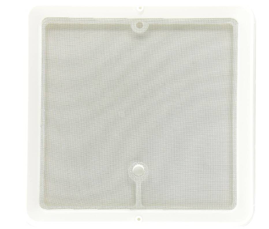Heng's White Radius Corner Screen for Jensen Roof Vent • JRP1124R