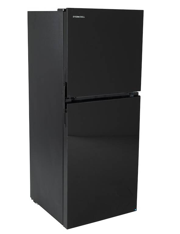 Everchill RV Refrigerator - 12V, 10.7 cu. ft., Left Hinge, Black • 2022302310