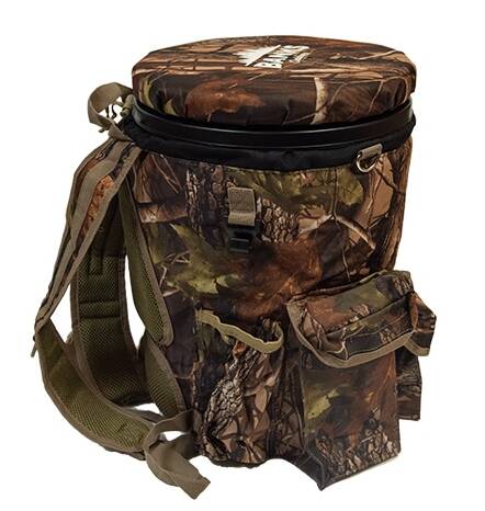 Banks Outdoors Camouflage Bucket Backpack Hunting/Fishing Seat • STBKTBP