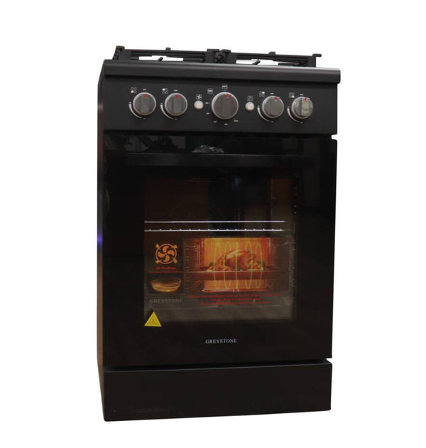 Greystone 24" Free Standing RV Gas Range, Black • CF-FS60B