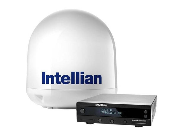 Intellian i4 18" TV Antenna System w/ Control Unit and 49' RG6 - White • B4-409AA