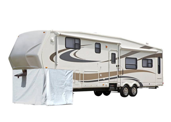 ADCO 5th Wheel Trailer Storage Skirt (Polar White, 64"H x 296"L) • 3503
