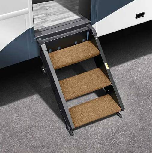 Prest-O-Fit Trailhead Step Rug 17.5" Wide 3 Pack For MORryde StepAbove 3 Step. Buckskin Brown • 2-0513