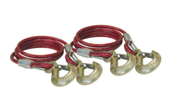 Roadmaster 80" Coiled Double Hook Safety Cables - Pair • 653