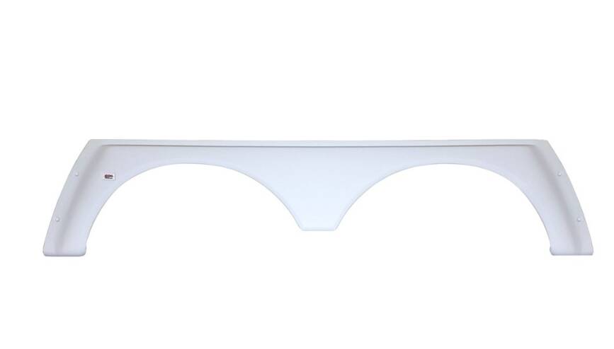 Icon FS779 77-3/4"L x 16-1/2"H (13-1/4" Arch Heigh) Polar White Tandem Fender Skirt for Alpenlite 5th Wheel Travel Trailer Model • 01640