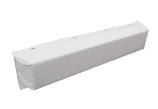 Taylor Made Hull-Saver 36" L x 8" H x 6" T White Vinyl Straight Mount Dock Bumper • 347