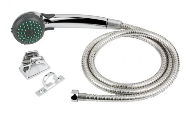 Dura Faucet RV Chrome Polished Handheld Shower Head with 60" Hose • DF-SA400K-CP