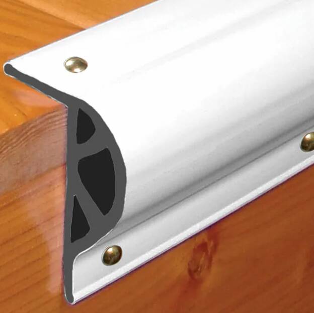 Taylor Made Commercial Grade Double Molded Dock Edging White "P" Shape 10' Coil • 46012