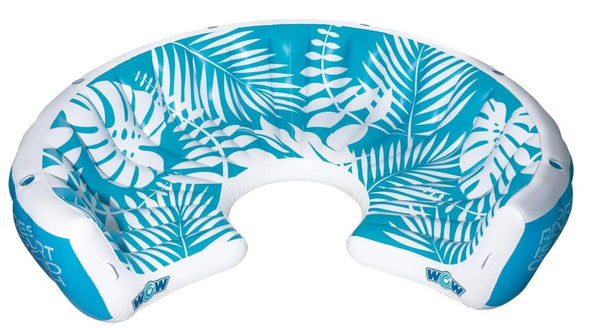 WOW Watersports Resort Island 6-8 Person Water Inflatable Lounge • 23-WIL-4759