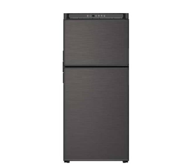 Norcold Polar 8 cu ft Matte Black Right Hand DC Double Door RV Refrigerator & Freezer • N8DCBKR