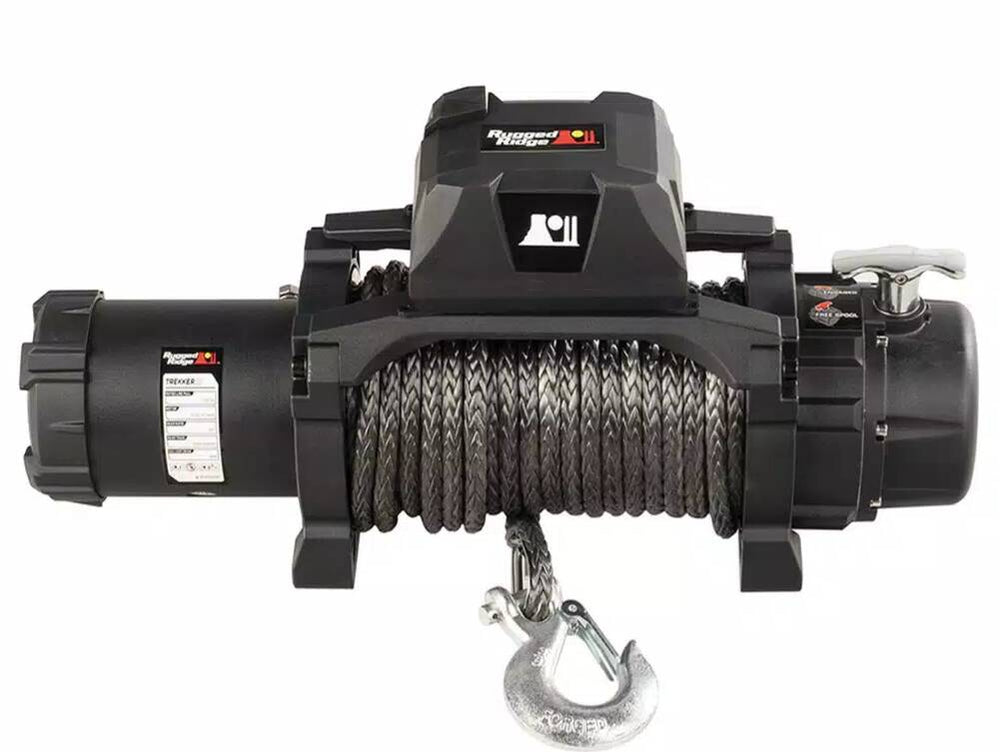 Rugged Ridge Trekker S12.5 Winch, 12,500lb Synthetic Rope with Wireless Remote • 15100.25