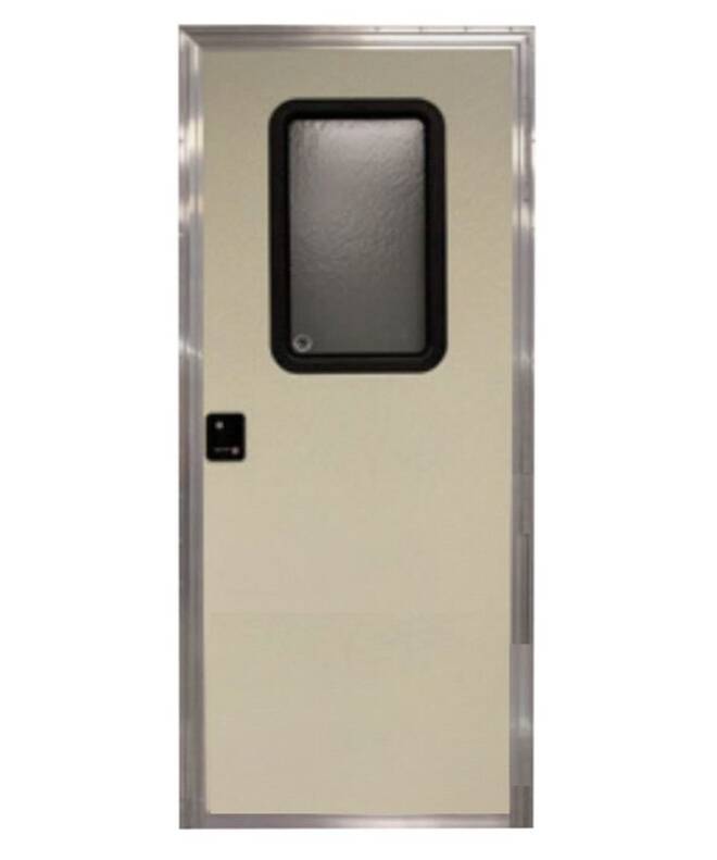 Lippert 32" x 72" RH Hinges Entry Door, Off White • V000350957