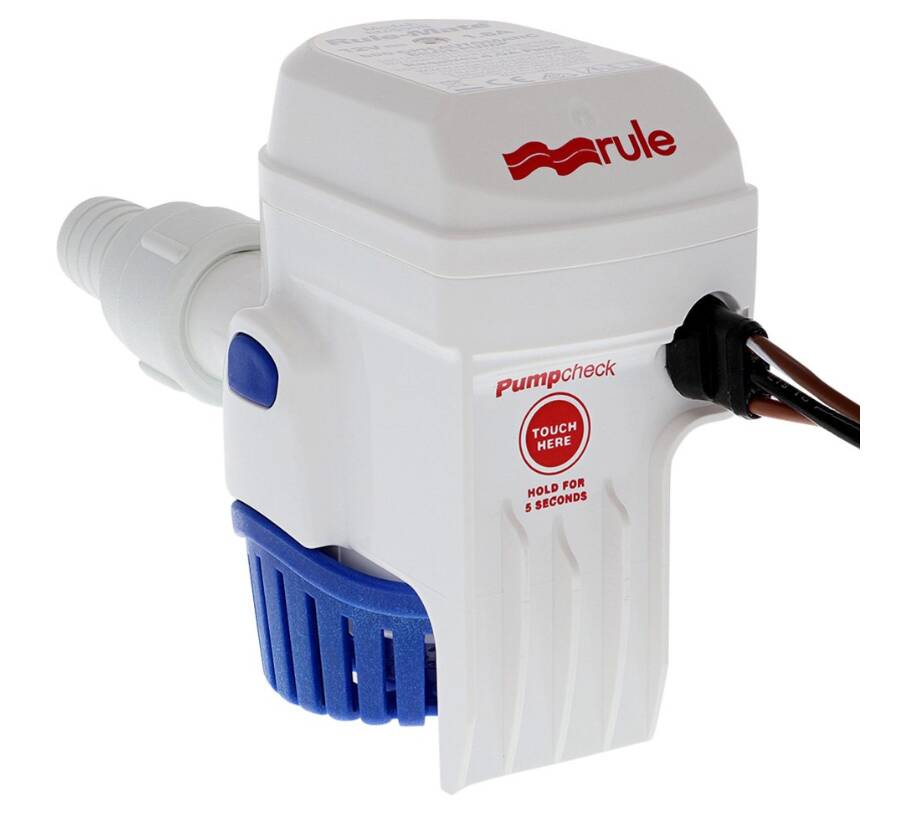 Rule Rule Mate Series 12 V 498 GPH Electric Fully Automatic Impeller Submersible Bilge Pump • RM500B