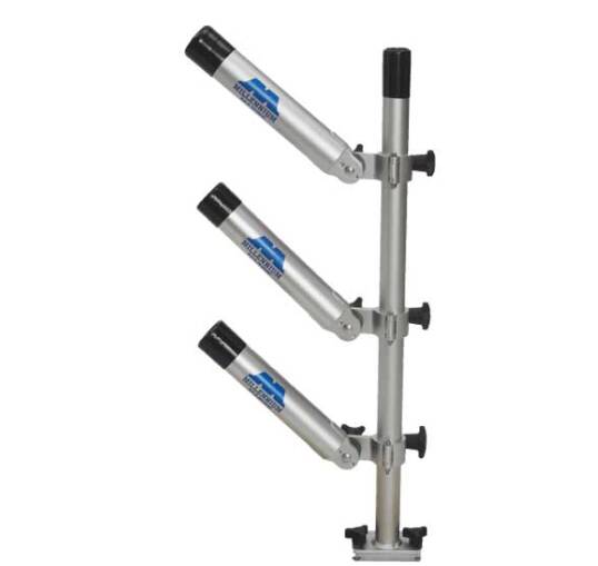 Millennium Marine Spyderlok 180/360° Anodized Aluminum Vertical 3-Rod Holder • R-400-00