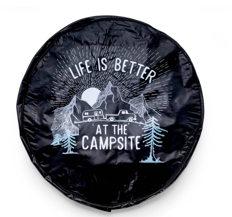 Camco 27" Life is Better at the Campsite Spare Tire Cover • 53290