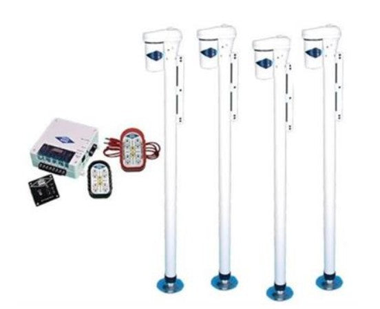 Rieco-Titan Wireless Remote Controlled Electric Jacks, White, Set of 4 • 56211