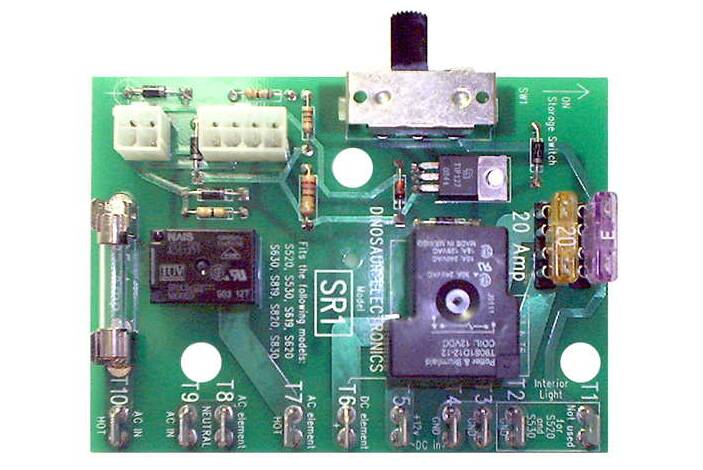 Dinosaur Electronics Replacement Board for Dometic/Servel Refrigerators, 2 or 3-Way Operation, AC/DC/Gas Operation • SERVEL SR1