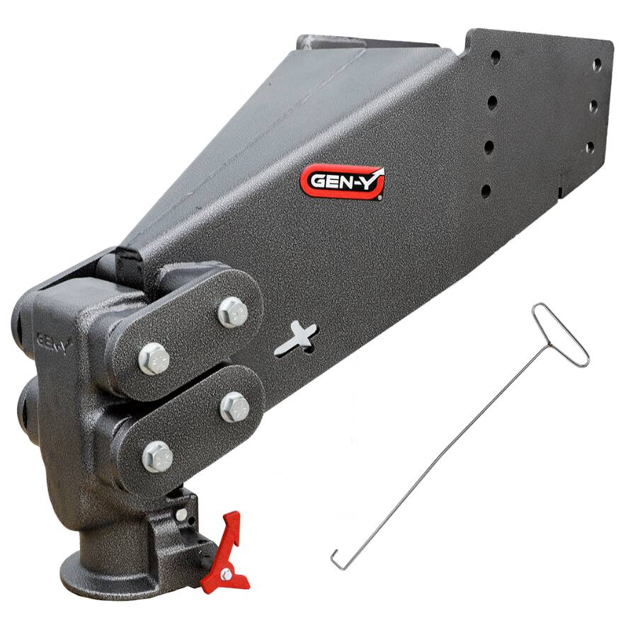 Gen-Y Hitch Executive Torsion-Flex SnapLatch Rhino Fifth Wheel Pin Box Replacement with Gooseneck 2 5/16" Coupler • GH-8066AL