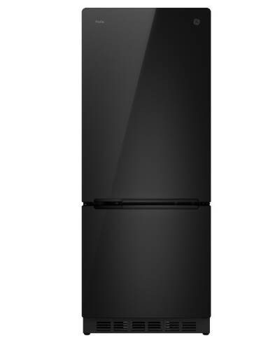 GE Appliances 10.0 cu. ft. 12V DC Bottom Freezer Refrigerator, Black • PBV10R5VBB