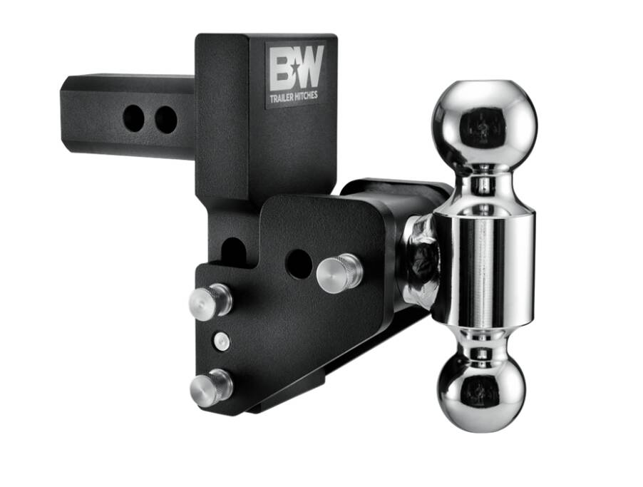 B&W MultiPro Tow & Stow Adjustable Dual-Ball Mount - 2" Receiver - 2", 2 5/16" Ball - 2.5" Drop • TS10063BMP