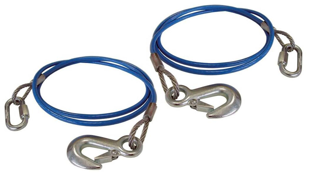 Roadmaster 76" Straight Single Hook Safety Cables - Pair • 645-76