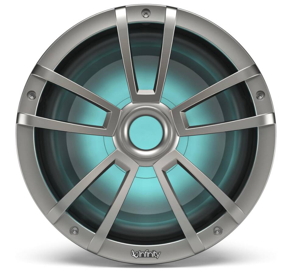 Infinity 10" Reference 4-Ohm Marine Subwoofer, Titanium • INF1022MLT