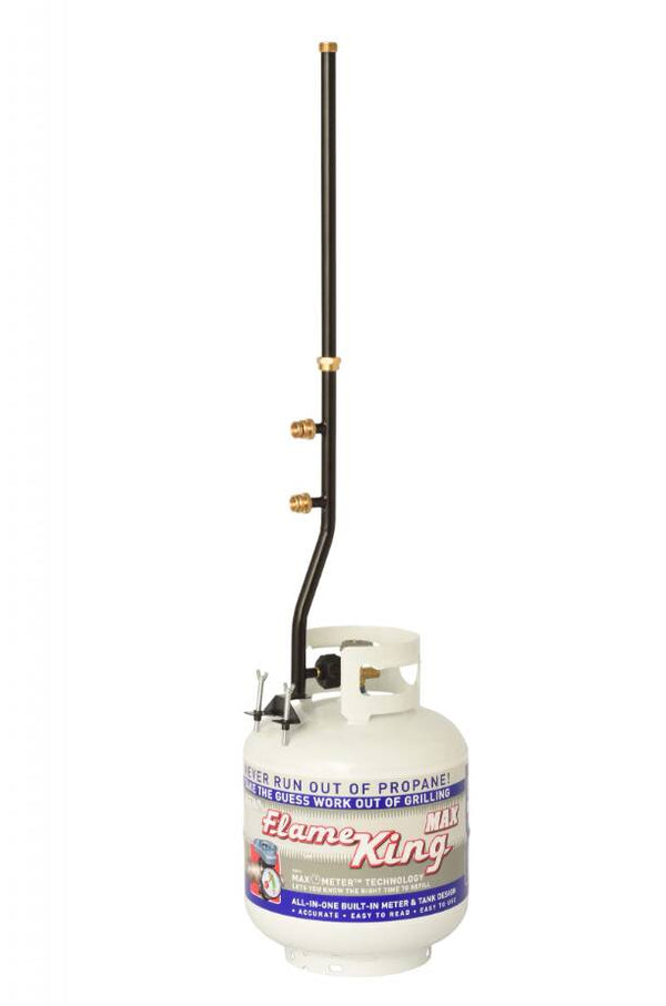 Flame King 3 Outlet Adapter 20 to 1LB Propane Distribution Post Pole Tree Stem Stand • FK-DP2PC