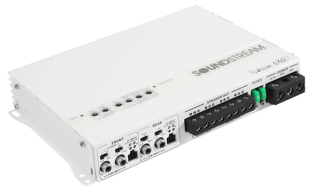 Soundstream Rubicon Nano Marine 1400W Class D 4-Channel Amplifier, White • MR41400D