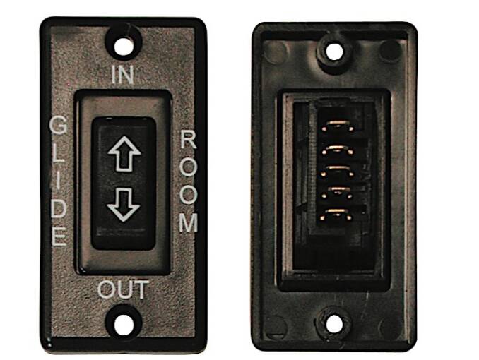 Valterra 5 Pin In-Line Terminal Switch DPDT - Black W/Plate • DG171586BVP