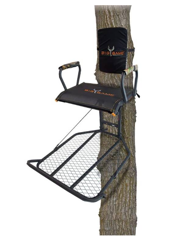 Big Game Captain XC Fixed Position Flex-Tek Seat 1-Person Hang-On Tree Stand • BGM-FP0150