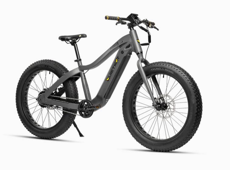 QuietKat Pioneer Electric Bike, 500W, 18" Frame, Charcoal • 22-PIO-50-CHR-18