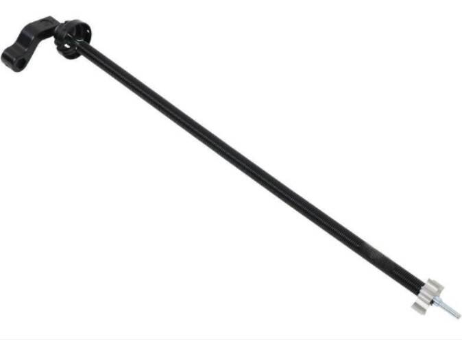 Lippert Left-Side Head and Roll Bar for Solera RV Slide-Out Awnings - Black • 285148