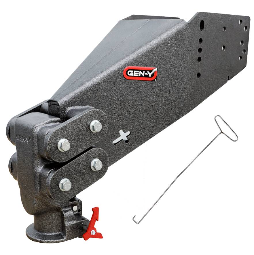 Gen-Y Hitch Executive Torsion-Flex SnapLatch 5th Wheel to Gooseneck, 2-5/16" Coupler, 6.5K PW, 30K Towing • GH-8075AL