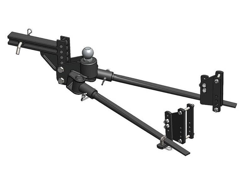 Blue Ox TrackPro Weight Distributing Hitch 800 lb with 7 Hole Shank • BXW0850