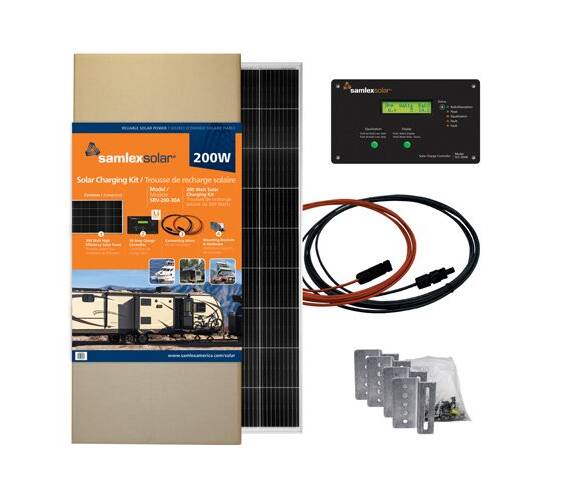 Samlex 200 Watt Solar Charging Kit with 30A Charge Controller • SRV-200-30A