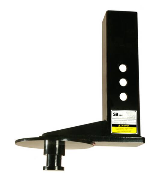 PopUp 9" Offset Gooseneck Adapter to King Pin, 4" Square Tube • SB7