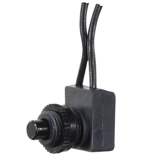 RV Designer Push Button Roof Vent Push Switch, 3A 125V 4.5" Leads • S741