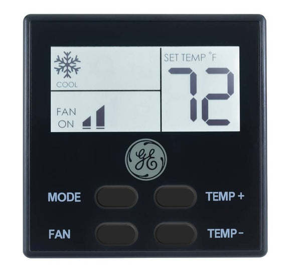 GE Appliances Single Zone RV Air Conditioner Wall Thermostat - Black • RARWT2B