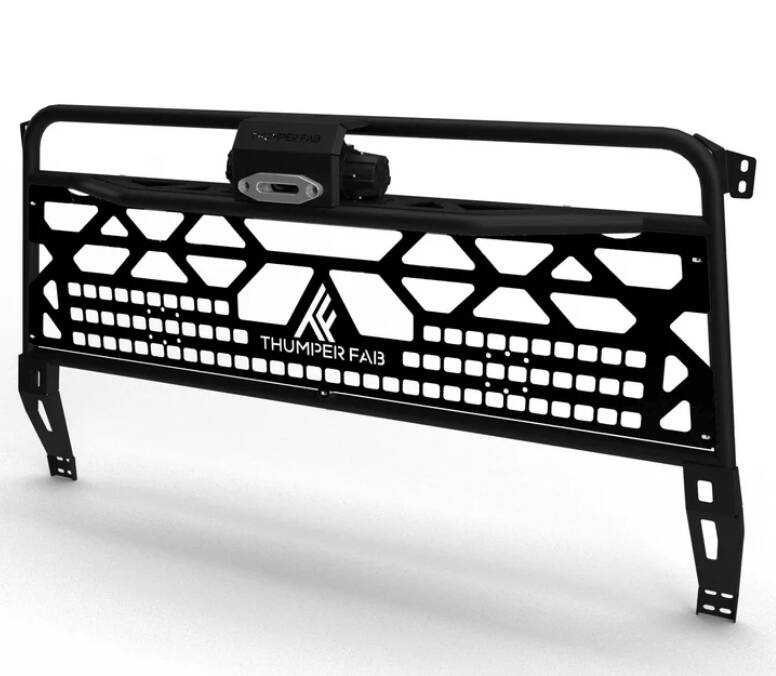 Thumper Fab Can-Am Defender Winch Headache Rack, Black • TF041601-BK