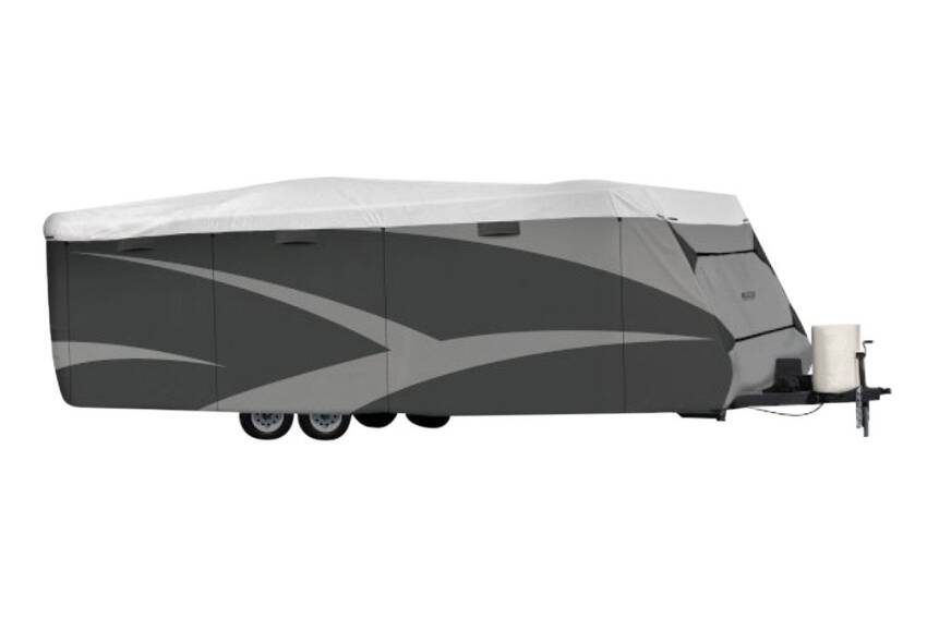 ADCO Designer Series Travel Trailer Cover (Gray with White Roof, Up to 24') • 36842